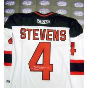  Scott Stevens Autographed Hockey Jersey (New Jersey Devils 