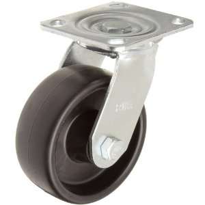 Casters 45 Series Plate Caster, Swivel, Polyolefin Wheel, Ball Bearing 