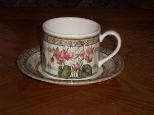 Johnson Bros Enchanted Garden Cups and Saucers  