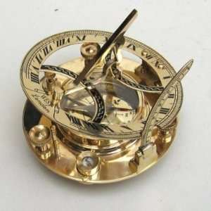  Brass Sundial Compass 3 Magnetic Nautical Compass Ship 