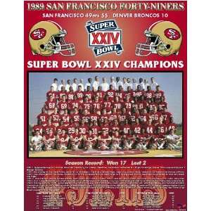  San Francisco 49ers    Super Bowl 1989 San Francisco 49Ers 