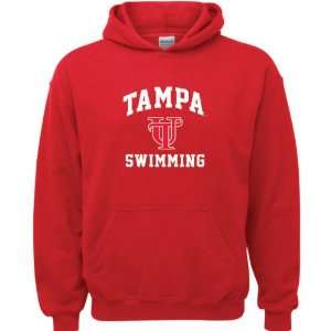  Tampa Spartans Red Youth Swimming Arch Hooded Sweatshirt 