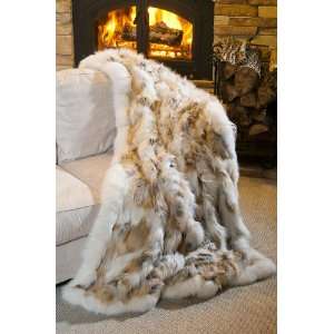  Golden Island Fox Fur Blanket