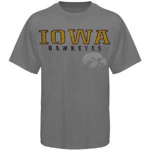  Iowa Hawkeyes Youth Contact T Shirt   Gray Sports 