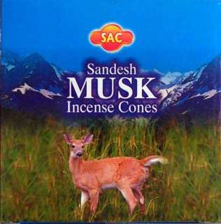     SAC Incense Cones 95% Natural  Sandesh Agarbathi Co 10/box  