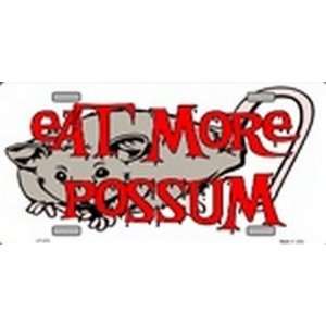  Eat More Possum License Plates Plate Tags Tag auto vehicle 