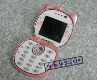 cute PINK F198 UNLOCKED QUAD BAND HELLO KITTY cell phone MOBILE PHONE 