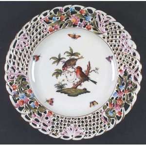   Bird (Ro) 9 Pierced Plate, Fine China Dinnerware