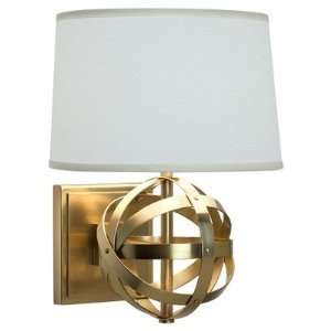  Robert Abbey Lucy Antique Brass Finish Plug In Wall Sconce 