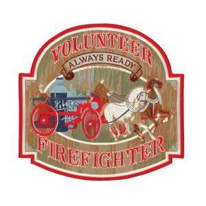   Firefighter   Always Ready 12 x 11 1/2 Emblem