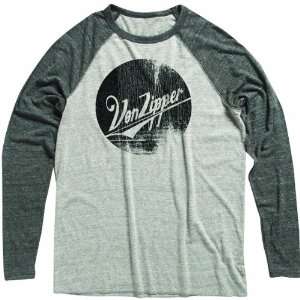 VonZipper The Spot Mens Long Sleeve Casual Shirt/Top   Grey Heather 