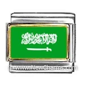  Saudia Arabia Photo Flag Italian Charm Bracelet Jewelry 