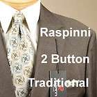 46R Mens Suit   2 Button RASPINNI 100% WOOL   D45