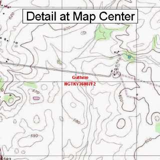   Topographic Quadrangle Map   Guthrie, Kentucky (Folded/Waterproof