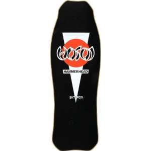 Hosoi Hammerhead Og Deck 10.37x30 Black Skateboard Decks 