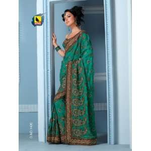  Designer Shimmer Saree with Thread & Sequines Work 