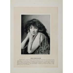 1894 Theater Actors Sarah Bernhardt Charles Wyndham   Original Print