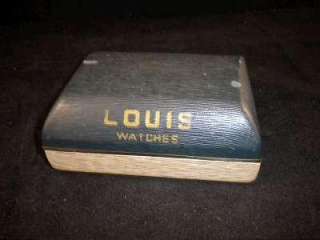 Vintage LOUIS WATCHES Fifth Ave New York WATCH BOX CASE  
