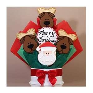 Santa Claus is Coming to Town Cookie Bouquet   5 Piece  