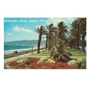 Palisades Park, Santa Monica, California Giclee Poster Print, 18x24 