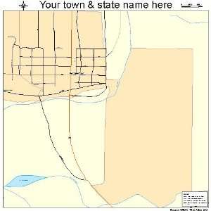  Street & Road Map of Winkelman, Arizona AZ   Printed 