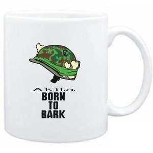 Mug White  Akita / BORN TO BARK  Dogs