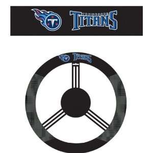  Tennessee Titans Poly Suede Steering Wheel Cover Sports 