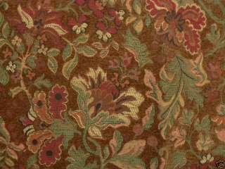 Drapery Upholstery Fabric Mythical Garden   Russett  