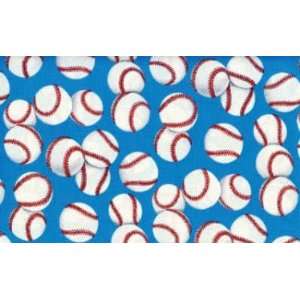   , Baseballs on Blue By Alexander Henry Fabrics Arts, Crafts & Sewing