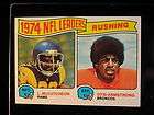 Larry Brown OJ Simpson 1973 Topps 1 NFL Rushing Leaders  