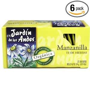 Salada Organic Chamomile Herbal Tea, 20 Count Boxes (Pack of 6)