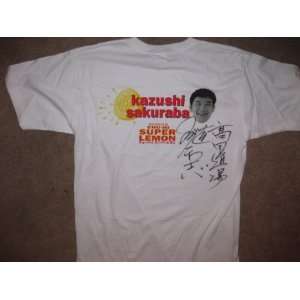 Kazushi Sakuraba Signed Shirt UFC Pride Fc Dream Sengoku Autographed