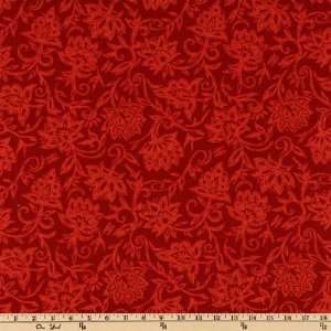  54 Wide Robert Allen Flower Block Passion Fabric By The 