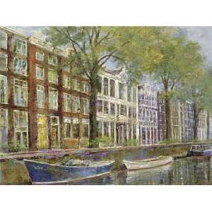 Michael Longo 36W by 27H  Amsterdam Row Houses Super Resin Gloss 1 