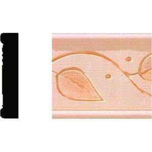  Decorative Vine Detail Moulding, 3/8X1 3/4X8 MOULDING 