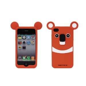   Cartoon Protective Skin Case Cover for iPhone 4 4S Orange Electronics