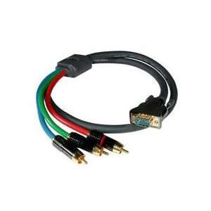  CABLES TO GO 25ft Sonicwave HD15 To (3) RCA Component 