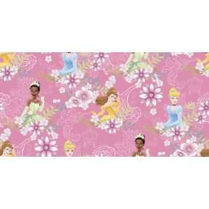  Crafty Cuts 2 Yards Cotton Fabric, Princess Trio Flowers 