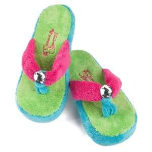  Three Cheers 4 Girls Bejeweled Multicolor Slippers, Size 3 