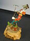 1980 Ron Lee Clown chuckles Juggling 24k gold Hand Painted 244  