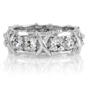  Zahras Wrapped CZ Eternity Band Emitations Jewelry