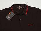 BEN SHERMAN Men Classic Polo Shirts Burgundy NEW NWT $69