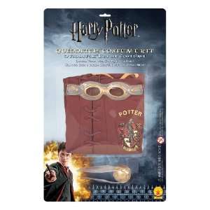   Costume Set Hooded Robe, Goggles, Golden Snitch. Toys & Games