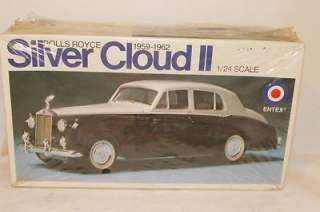 Entex 124 Scale Rolls Royce Silver Cloud II 1959 1962 Model Kit Pre 
