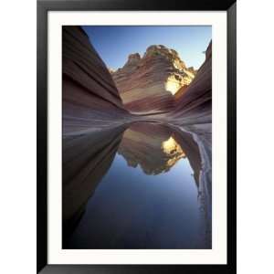  Coyote Butte Landscape, Vermilion Cliffs, Utah, USA Framed 