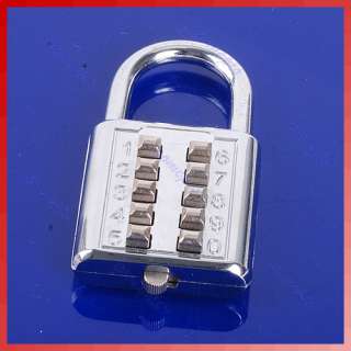 Digit Push Button Combination Number Luggage Travel Code Lock 