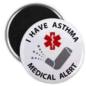 Creative Clam I Have Asthma Medical Alert 2.25 Fridge 