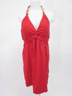 NWT MUSE FOR BOSTON PROPER Red Halter Top Dress Sz 14  