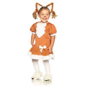  Toddlers Costume, 2 Pc, Furry Fox, Includes Plush Trimmed 