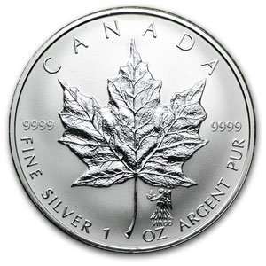  2004 1 oz Silver Canadian Maple Leaf   Virgo Zodiac Privy 
